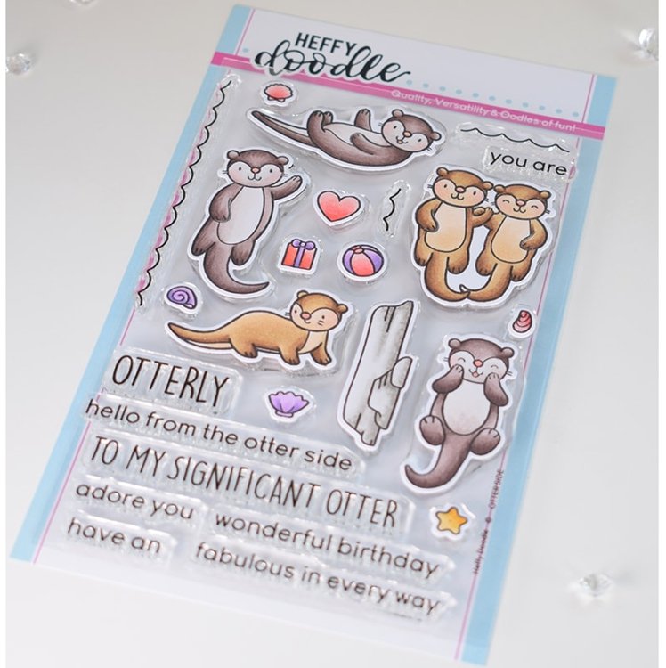 Heffy Doodle Stamp Otter Side HFD0236