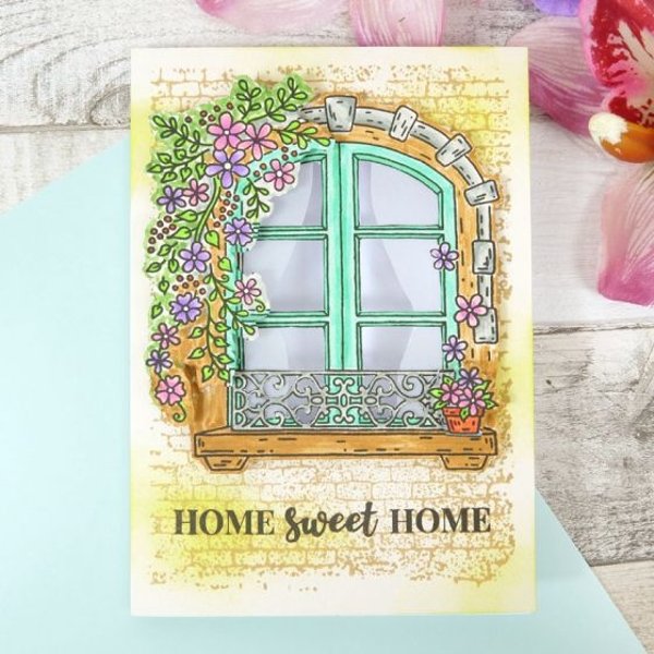 Hunkydory For the Love of Stamps - Floral Window A6 Stamp Set ...