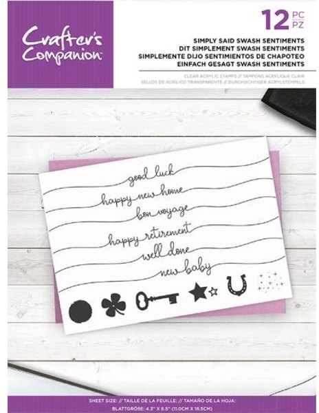 Crafter's Companion Clear Acrylic Stamps