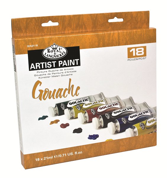 Royal & Langnickel Gouache Paint, 18-Piece