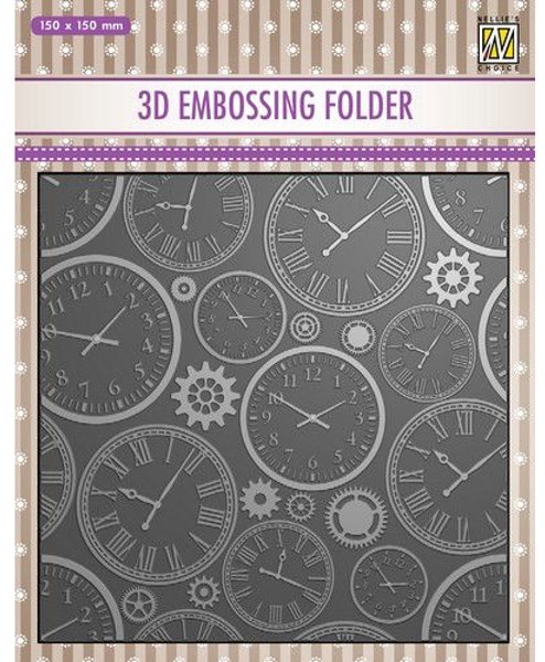 Nellie Snellen Nellie's Choice 3D Emb. folder - Time EF3D031