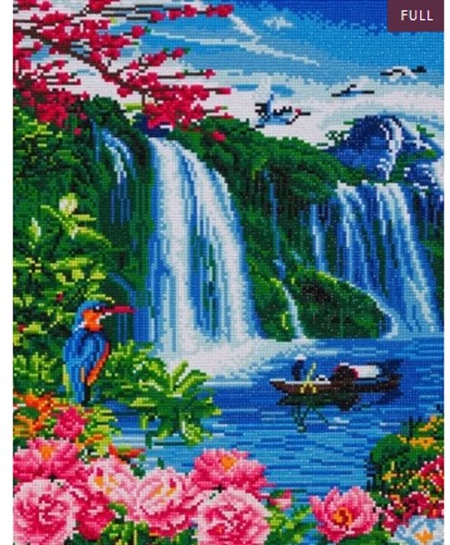 Waterfall Book 5D Diamond Art DIY Painting NEW