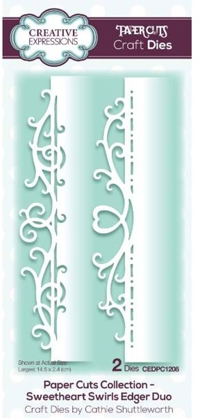 Creative Expressions Paper Cuts Sweetheart Swirls Edger Duo Craft Die ...