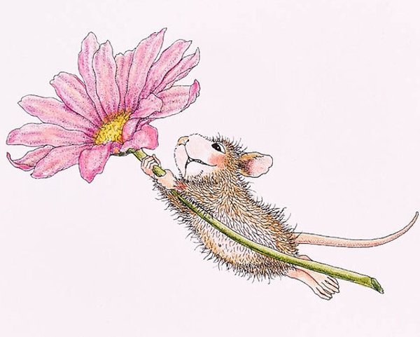 Spellbinders House Mouse Daisy Mouse Cling Rubber Stamp RSC-002 - House ...