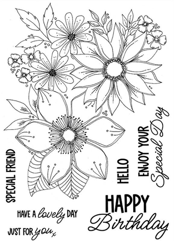 Julie Hickey Designs - Julie's Hand Picked Blossoms & Blooms A5 Stamp ...