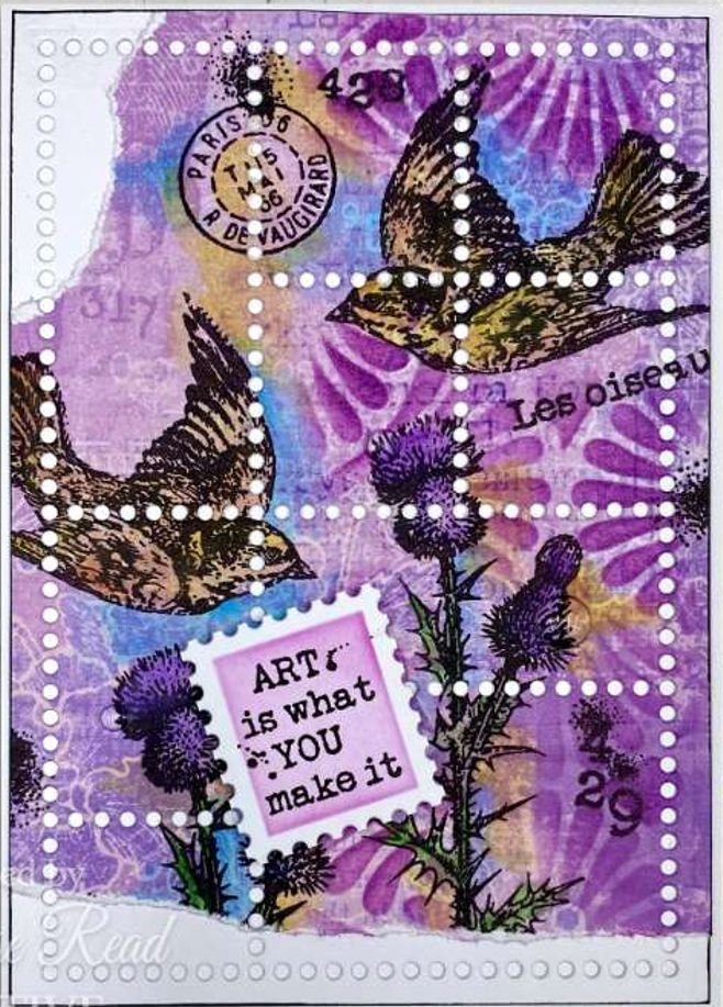 Woodware Clear Singles Flying Birds 4 in x 6 in Stamp Set - Woodware ...