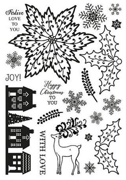 Dawn Bibby Creations Classic Christmas A5 Clear Stamp