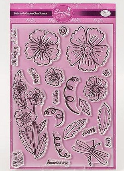 Dawn Bibby Creations Periwinkle Garden Stamp Set DBS02