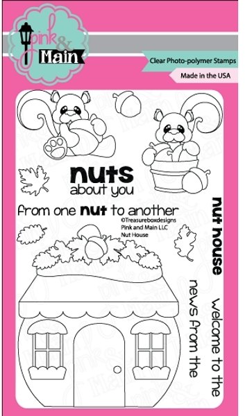 Pink and Main Clear A6 Stamp Nut House PM0131