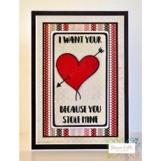 Sharon Callis Craft - Clear Stamps - From The Heart - Stolen Heart