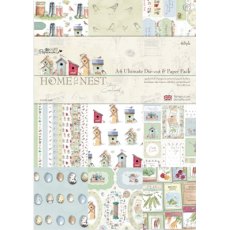 DoCrafts Papermania Home to Nest A4 Ultimate Die Cut and Paper Pack