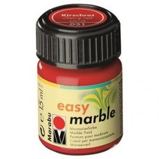 Marabu Easy Marble 15ml Cherry Red 031 - 4 For £11.99