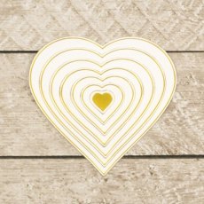 Couture Creations - Cut, Foil and Emboss - Modern Essentials - Nesting Hearts