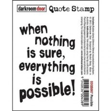 Darkroom Door Quote Stamp - Possible