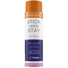 Crafter's Companion Stick & Stay Adhesive for Fabric (Orange Can) 4 For £23
