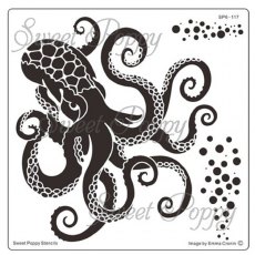 Sweet Poppy Stencil: Octopus