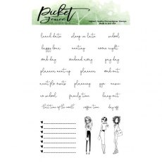 Picket Fence Studios Planner Girls Hang Out Clear Stamps (P-101)