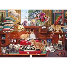 Gibsons Writers Block 1000 Piece Cats Jigsaw Puzzle G6290