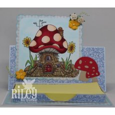 Riley & Co Mushroom Lane - Polkadot House Stamp ML-2415