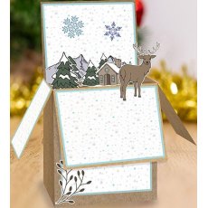 Gemini Pop-Up Box Stamp & Die - Christmas Cottage