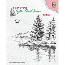Nellie's Choice - Clear Stamp - Winter Water's Edge IFS025