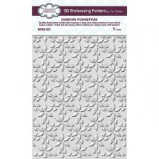Creative Expressions 5x7 3D Embossing Folder - Diamond Poinsettias