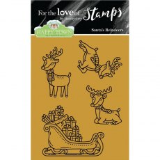 Hunkydory Happy Town Stamp Set - Santa's Reindeers