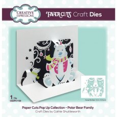Creative Expressions Paper Cuts Polar Bear Family Craft Die