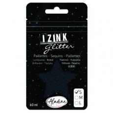 Izink Superfine Glitter - Noir (Black) 4 For £10.99