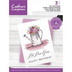 Crafters Companion - Outline Floral Photopolymer Stamp - Proud Poppy