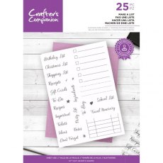 Crafter's Companion Photopolymer Stamp - Make a List