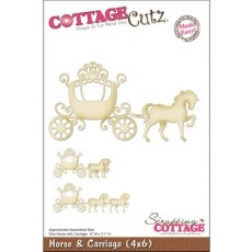 Cottage Cutz Die Cutting Dies Horse and Carriage