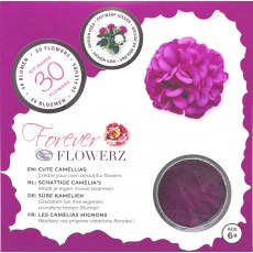 Craft Buddy Forever Flowerz Cute Camellias - Magenta FF01MG - Makes 30 Flowers