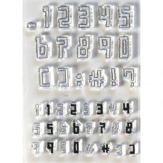 Elizabeth Craft Designs - Boxy Numbers Stamp CS211
