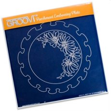 ClarityStamp Groovi Parchment Embossing Plate Frilly Circle A5