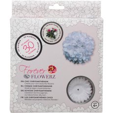 Craft Buddy Forever Flowerz Chic Chrysanthemum - White FF02WH - Makes 30 Flowers