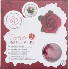Craft Buddy Forever Flowerz Romantic Roses - Burgundy FF05BC - Makes 35 Flowers