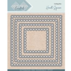 Card Deco Essentials - Nesting Dies - Hearts Square Die CDECD0100