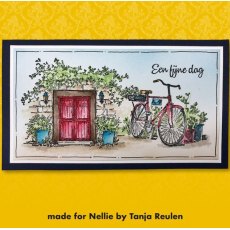 Nellies Choice Clear Stamp - Old Door With Bike - IFS033