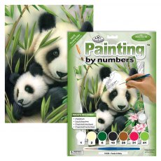 Royal & Langnickel Painting By Numbers Panda And Baby A4 Art Kit