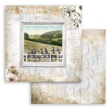 Stamperia Small Pad 10 sheets cm 20,3x20,3 (8"x8") Double Face Romantic Horses