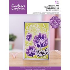 Crafters Companion Photopolymer Stamp - Flowers & Buds