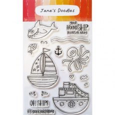 Jane's Doodles Clear Stamp - Oh Ship! (JD046)
