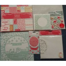 DoCrafts Papermania 12 Days Of Christmas Collection Card Kit