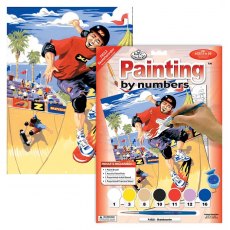 Royal & Langnickel Painting By Numbers Skateboarder A4 Art Kit