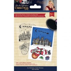 Sara Twas the Night Before Christmas - Acrylic Stamp - St. Nicholas