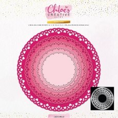 Chloes Creative Cards Metal Die Set - 8x8 Lacy Circles £5 Off Any 4