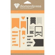 Diamond Press Diamond Press - Stamp and Dies Happy Day for You