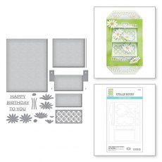 Spellbinders Daisy Delight Garden Shutters A2 Card Base Etched Dies by Becca Feeken S5-479