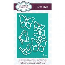 Creative Expressions One-liner Collection Butterflies Craft Die